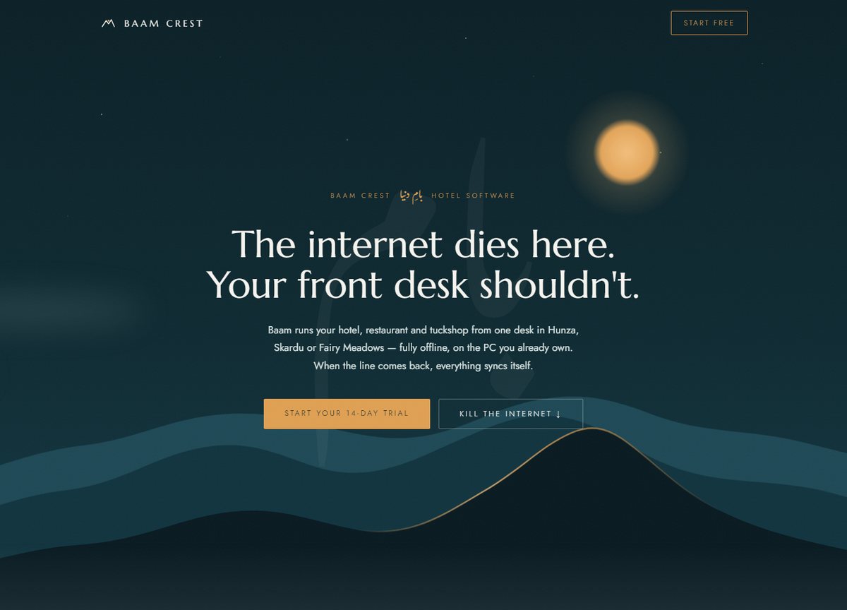 Baam Crest — hotel management software